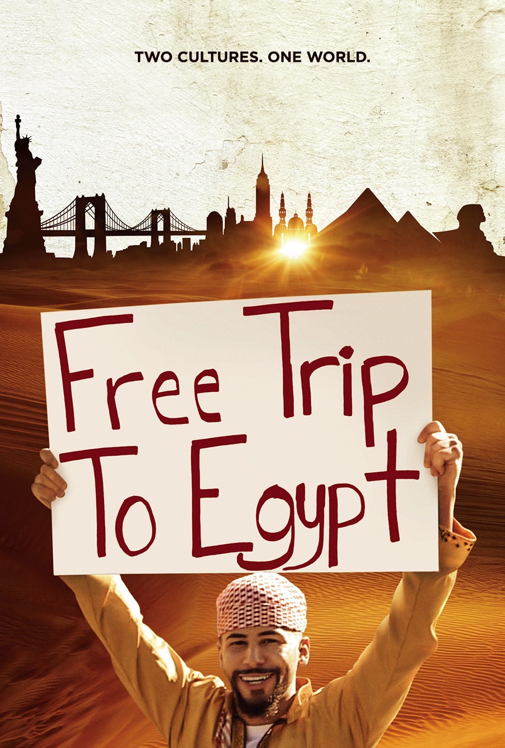 مُلصَق إعلاني لِـ فيلم "رحلة مجانية إلى مصر".