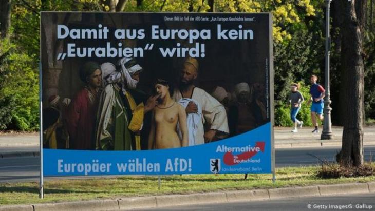 AfD poster in Germany (photo: Getty Images/S. Gallup)