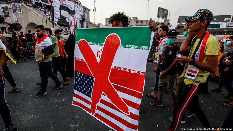 Anti-Regierungsproteste am 3.11.2019 in Bagdad; Foto: picture-alliance/dpa