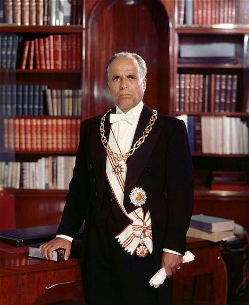 Porträtbild des ersten Präsidenten der Tunesischen Republik, Habib Bourguiba; Foto: Wikipedia