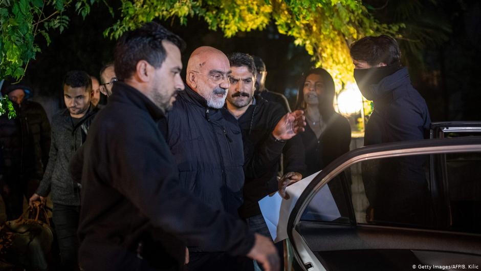 Ahmet Altan is re-arrested in Istanbul (photo: AFP/Getty Images)
