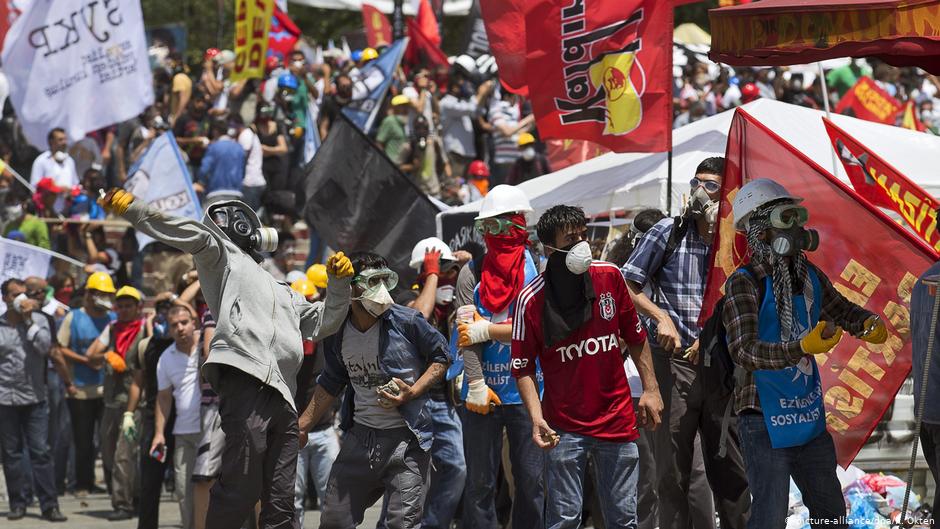 Gezi-Park-Proteste in Istanbul im Jahr 2013; Foto: picture-alliance/dpa