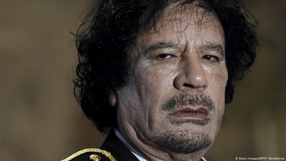 رئيس ليبيا الأسبق معمر القذافي. Foto: Getty Images/AFP