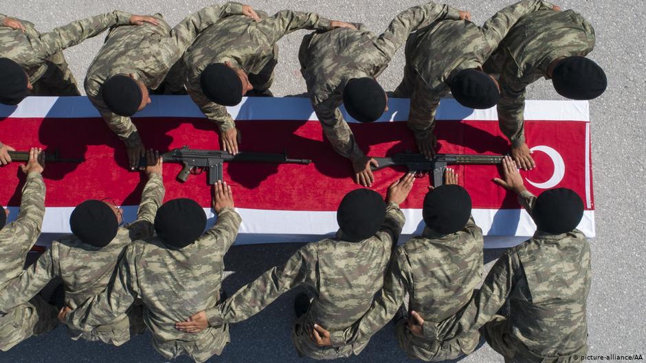 Türkische Soldaten leisten militärischen Eid ab; Foto: picture-alliance