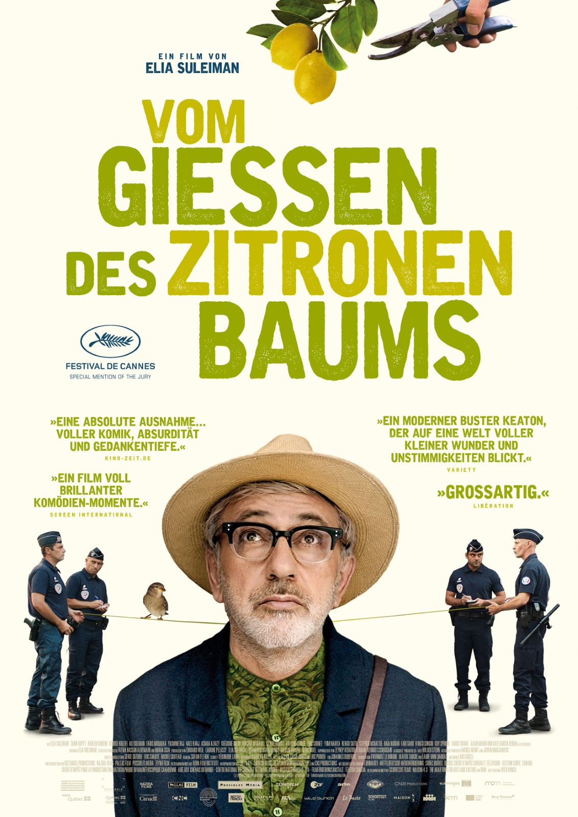 Kinoplakat "Vom Gießen des Zitronenbaums" von Elia Suleiman