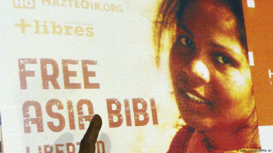 "Free Asia Bibi" campaign (photo: AFP/Getty Images/Arif Ali)