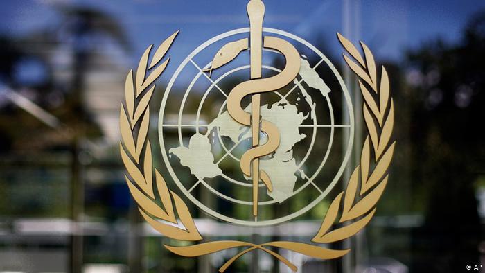 شعار منظمة الصحة العالمية. Foto: AP