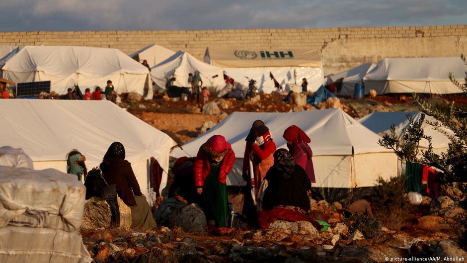 Flüchtlingslager in Idlib; Foto: picture-alliance/AA