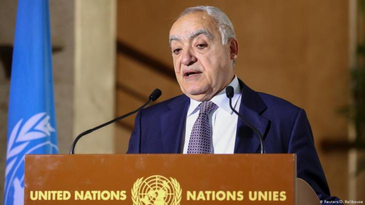 Der ehemalige UN-Sonderbeauftragten für Libyen, Ghassan Salamé; Foto: Reuters/D. Balibouse