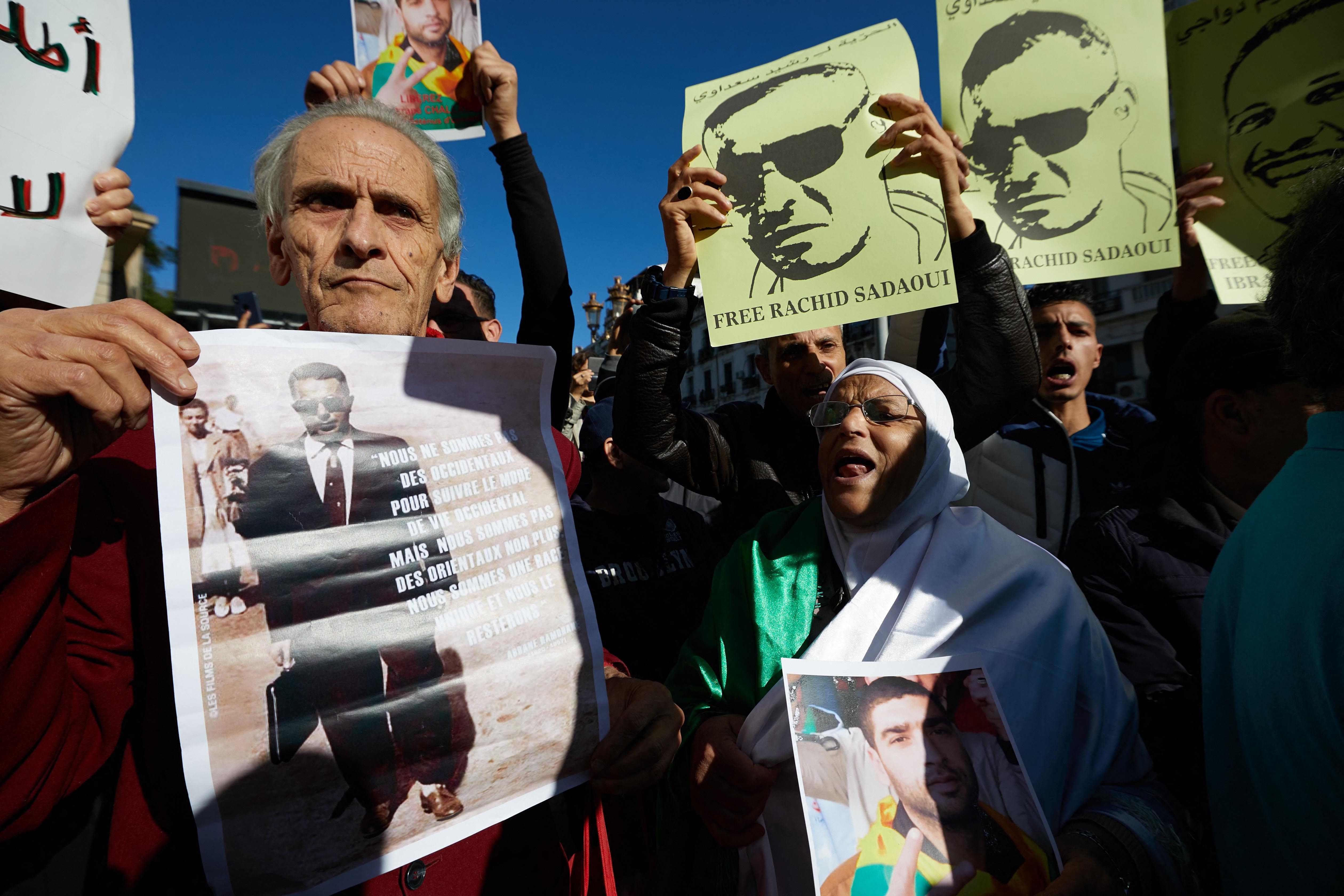 Demonstrating for the release of those detained during the Hirak protests (photo: picture-alliance/abaca)