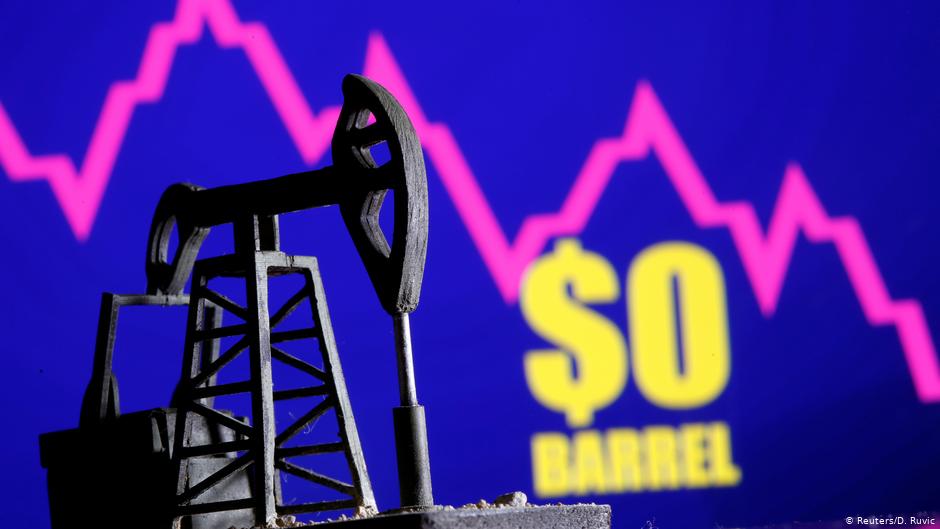 Symbolic image of stock market oil price crash (photo: Reuters)