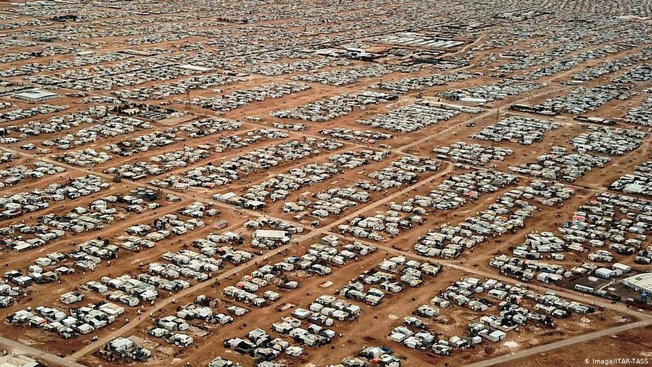 Aerial view of Jordan's Zaatari refugee camp (photo: Imago/Itar-Tass)