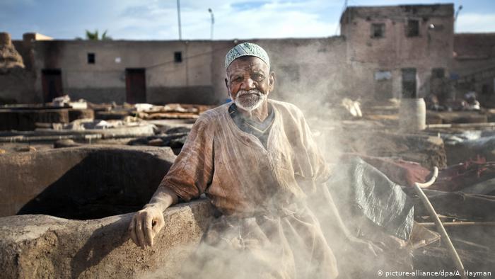 Chouara tannery in the heart of Fez (photo: picture-alliance/dpa/A. Hayman)