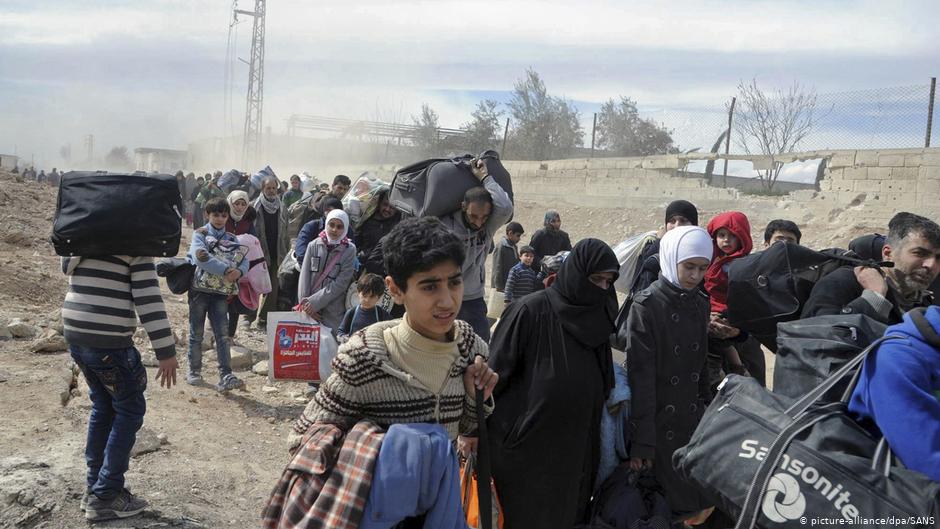 Flüchtlinge aus Syrien; Foto: picture-alliance/dpa/Uncredited/SANS/AP