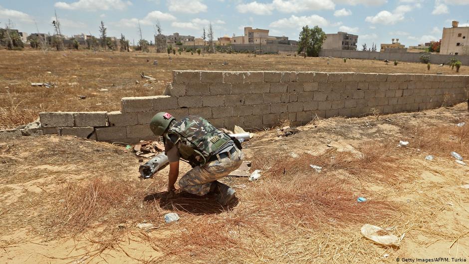 Türkischer Soldat im Salah al-Din-District südlich von Tripoli; Foto: Getty Images/AFP/M. Turkia