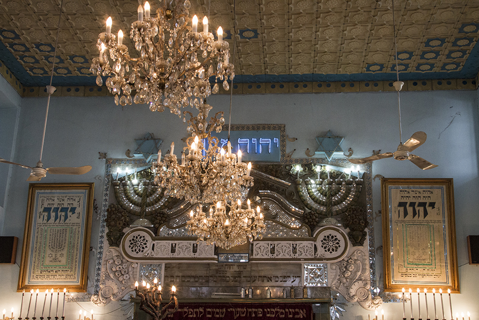Part of the decoration inside Haim synagogue (photo: Changiz M. Varzi)
