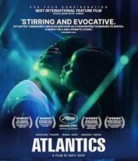 "Atlantics" film poster (distributed by Netflix)