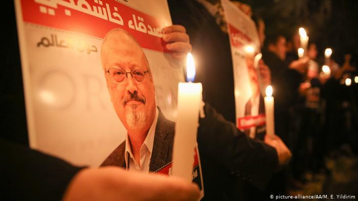 Vigil for the murdered journalist Jamal Khashoggi (photo: picture-alliance/AA/M. E. Yildirim)