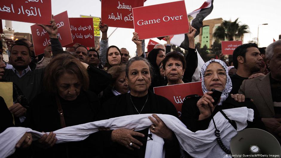 Frauenproteste in Kairo gegen Mursis Verfassungsentwurf im Jahr 2012; Foto: AFP/Getty Images