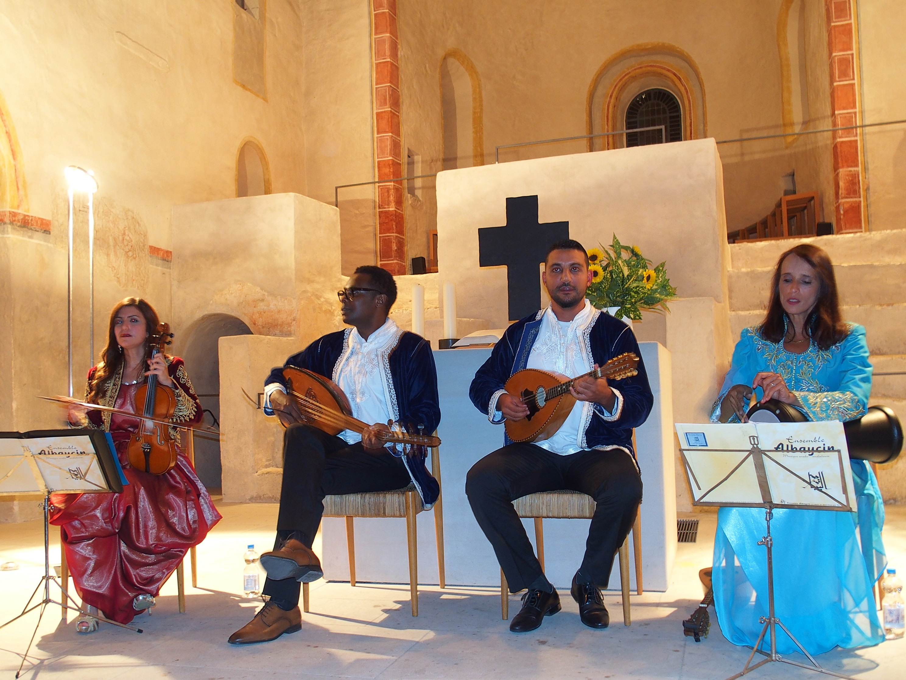 The Ensemble Albaycín performing at the Oriental Summer Academy 2018 in the Church of St Cyriak, Sulzburg (photo: Stefan Franzen)