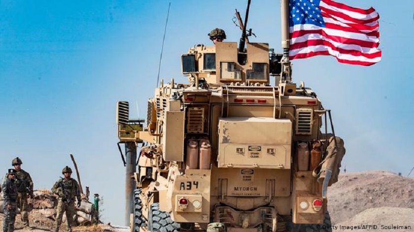 US-Truppen beim Rückzug aus Syrien im Herbst 2019. Foto: Getty Images/AFP/D. Souleiman