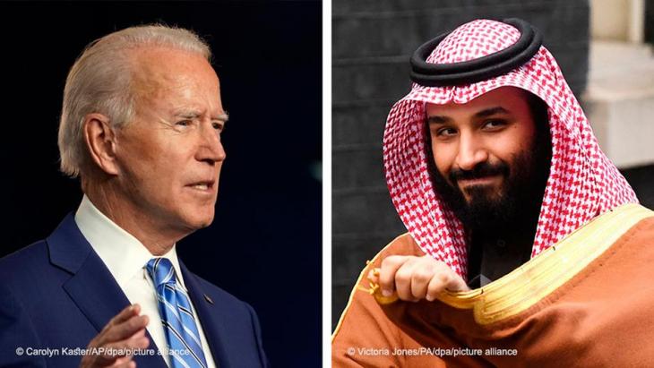 Photo montage: President-elect Joe Biden; Crown Prince of Saudi Arabia Mohammed bin Salman (source: DW)