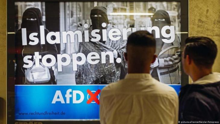 Deutschland: AfD-Plakat gegen die vermeintliche Islamisierung in Köln