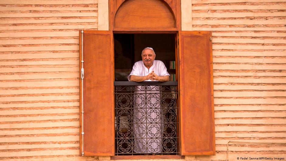 Morocco's Jewish heritage: a Jewish citizen in his home in Marrakesh.