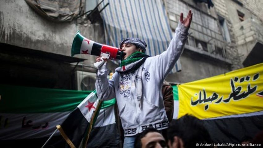 Anti-Regierungsprotest, Syrien, 2011. Foto: Andoni Lubaki/AP/picture-alliance
