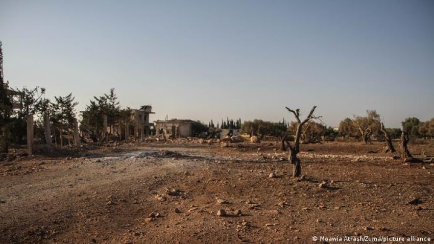 Von Bomben und Dürre verwüstete Gegend in Binnisch: "Klimatische Veränderungen haben die Krise verstärkt". Foto: Zuma/picture-alliance