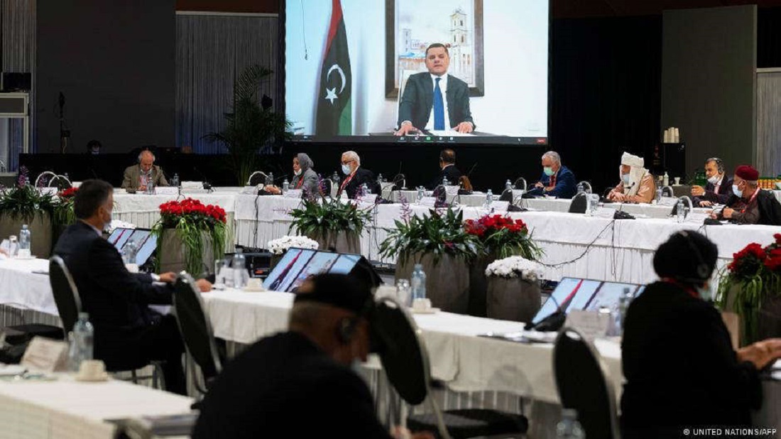 Libyen-Konferenz in Genf, 5. Februar 2021; Foto: United Nations/AFP
