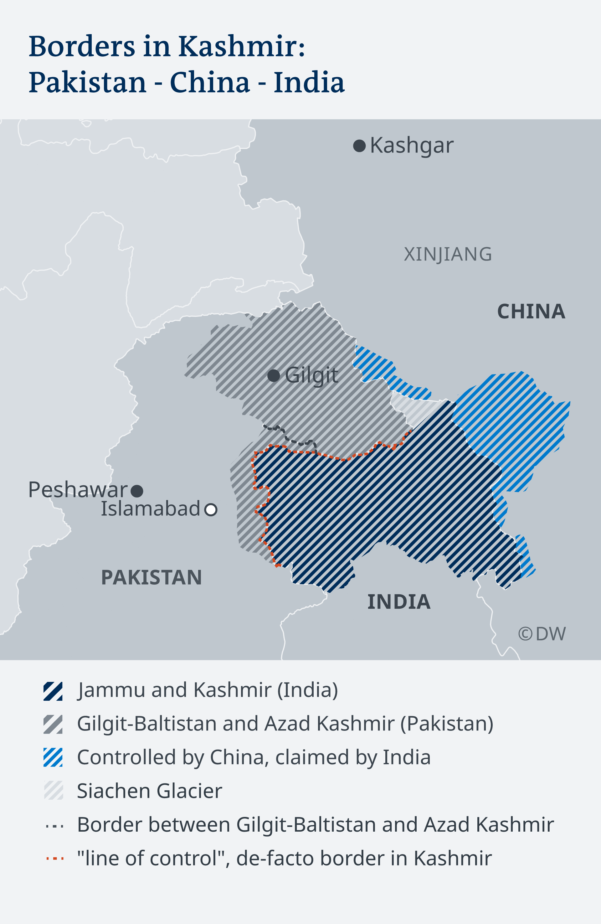 Kashmir borders, Wikimedia 2019 (source: DW)