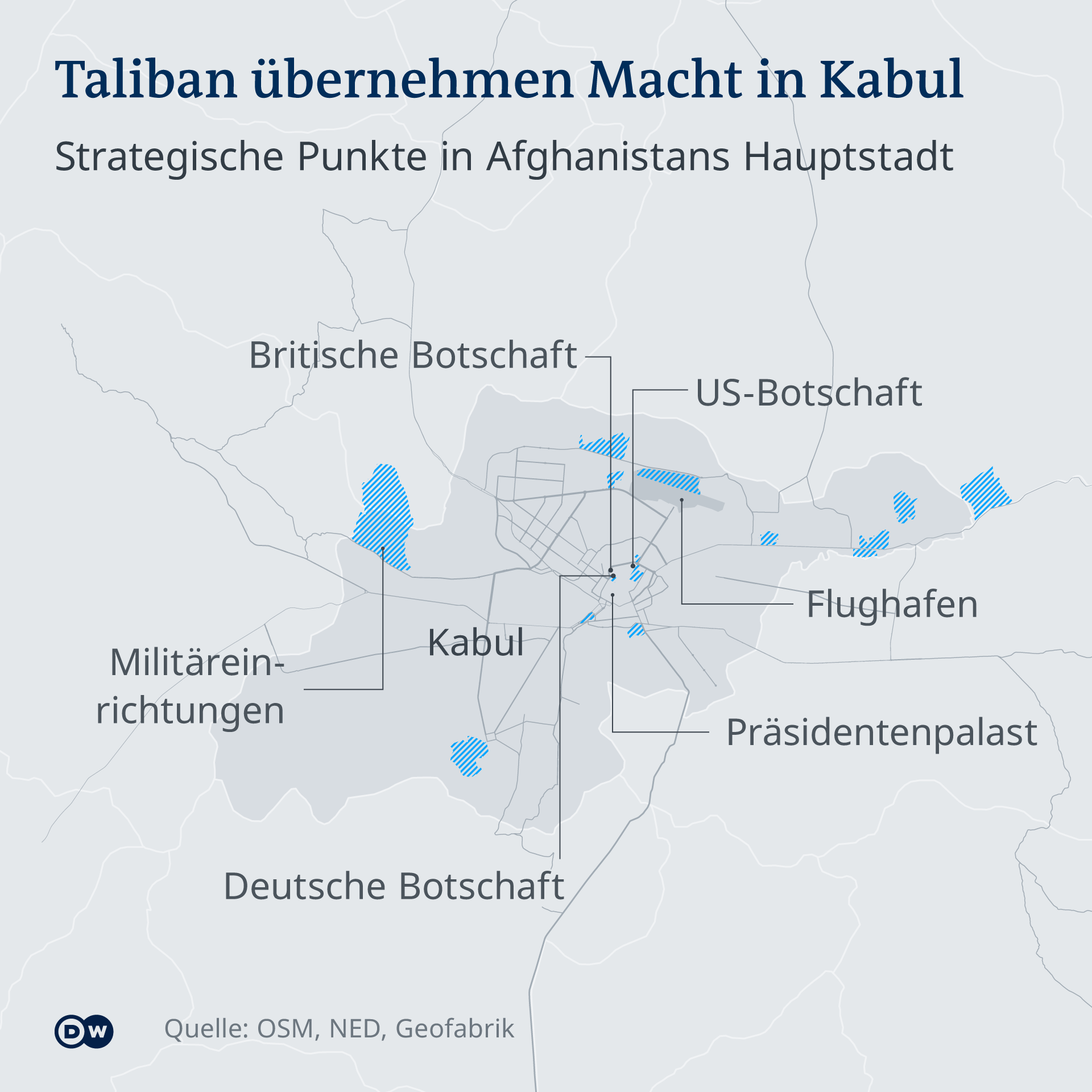 In Afghanistan haben die Taliban die Macht übernommen und Präsident Ghani hat das Land verlassen. (Foto: DWDeutsche Welle)