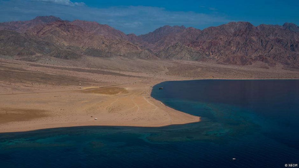 Verlassenheit am Roten Meer: Hier soll die Planstadt NEOM entstehen, angekündigt auch als Zentrum für Umweltschutz in Saudi-Arabien. (Foto: NEOM)