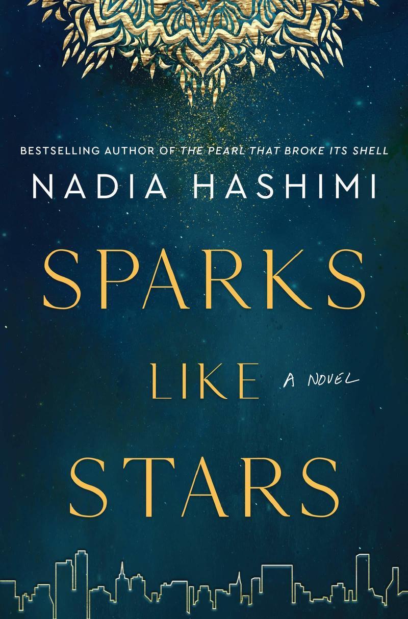 الغلاف الإنكليزي لكتاب "شرارات كالنجوم" (أو "سباركس لايك ستارز") للكاتبة الأفغانية الأمريكية نادية هاشمي. Cover of Nadia Hashimi's "Sparks like Stars" (published by Harper Collins)