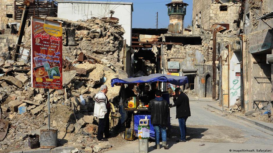 Syrien: Zerstörung und Ruinen in Aleppo; Foto: Imago/Xinhua/A. Safarjalani