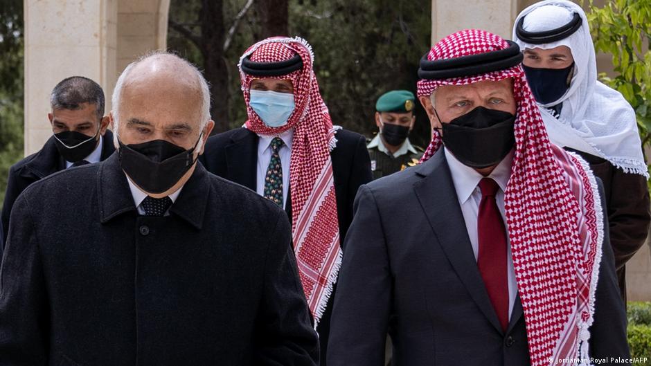 Jordan's royal males: King Abdullah II, Prince Hassan bin Talal and Prince Hamzah.