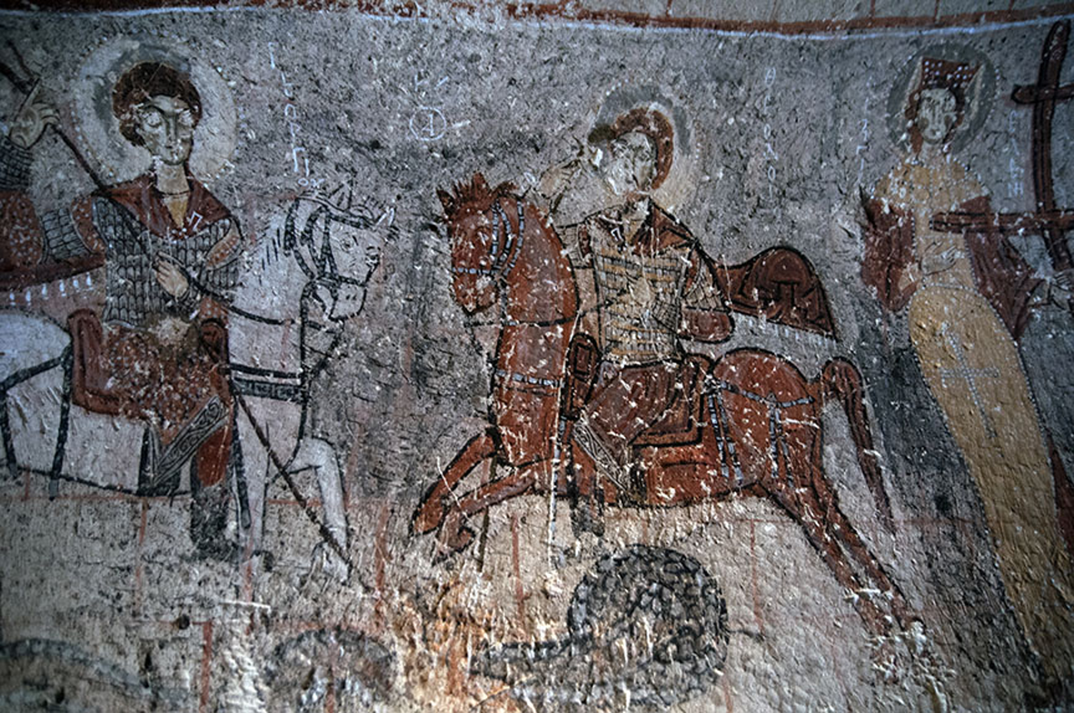Byzantinische Fresken in einer Kirche im Freilichtmuseum Goreme; Foto: Sugato Mukherjee