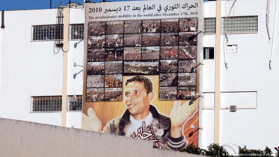 Erinnerung an Mohamed Bouazizi: Foto: Amine Landoulsi/AA/picture alliance