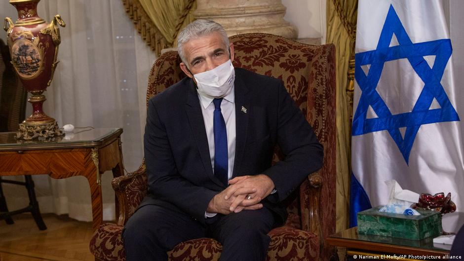 Der israelische Außenminister Lapid beim Besuch in Ägypten; Foto: Nariman El-Mofty/Ap Photo/picture-alliance 