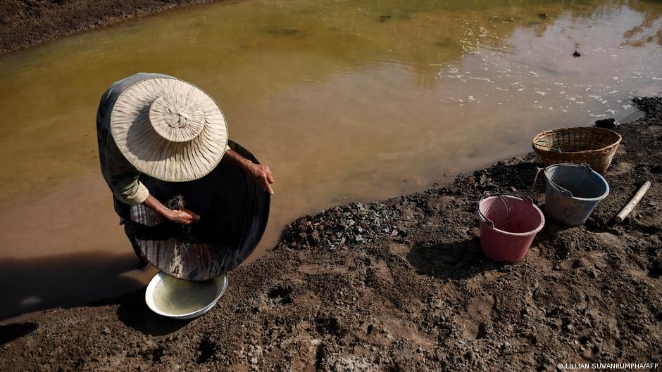 &nbsp;مياه جارية في الصين.   Fluss China Foto AFP