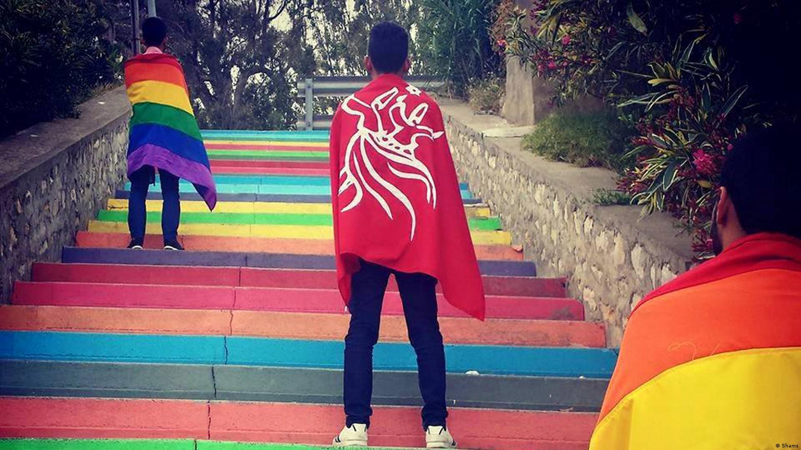 Symbolbild Regenbogenflaggen in Tunis; Foto: Shams