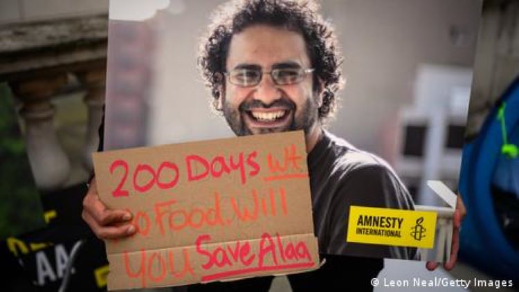 Amnesty International warns activist Alaa Abdel Fattah may die during COP27.