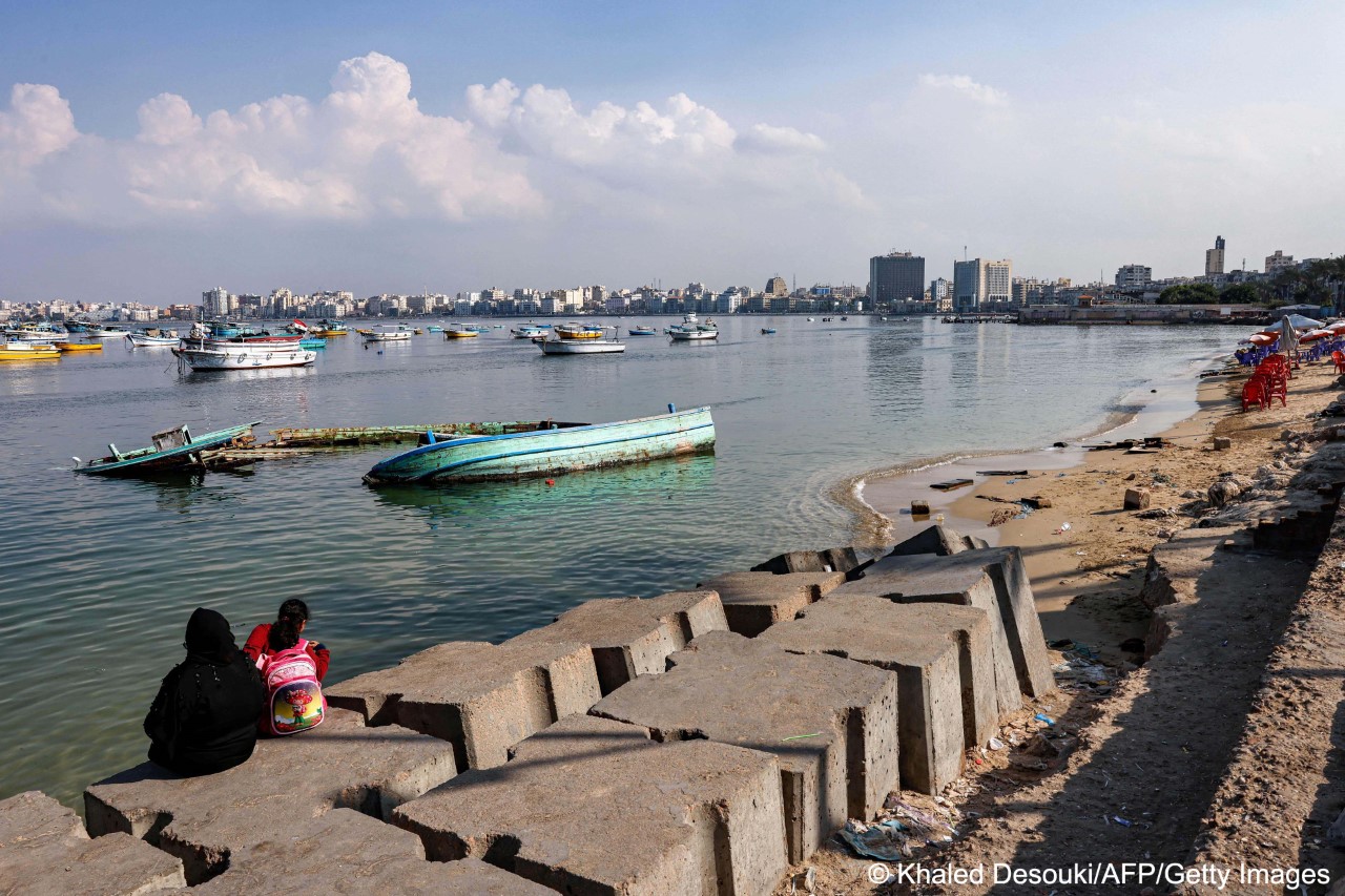 Within 30 years a third of the Egyptian city of Alexandria could be under water (photo: Khaled DESOUKI/AFP/Getty images)