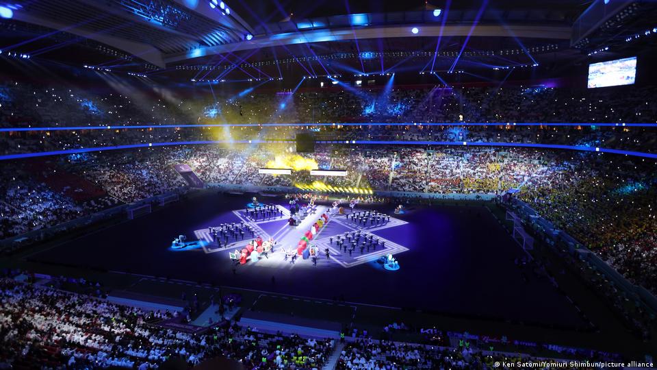 مراسم افتتاح مونديال قطر 2022 Eröffnungsfeierlichkeiten zur WM 2022; Foto: Ken Satomi/Yomiuri Shimbun/picture-alliance
