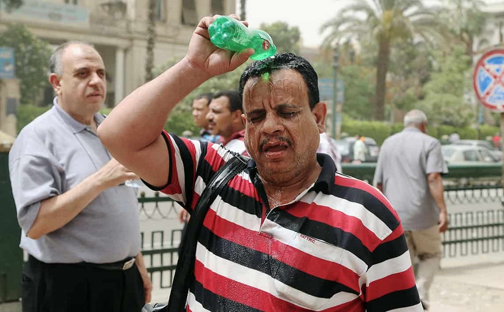 موجة الحر في القاهرة - مصر.