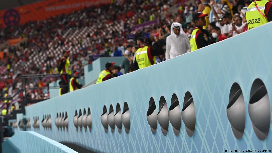  نظام التكييف في ملعب خليفة الدولي في قطر. Air conditioning system in Khalifa International Stadium (photo: Frank Hoermann/Sven Simon/IMAGO)