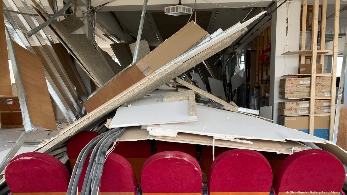 "دمر انفجار مرفأ بيروت الكثير" – لبنان. The Sfeir-Semler Gallery was destroyed in the explosion (image: Sfeir-Semler Gallery Beirut/Hamburg) 