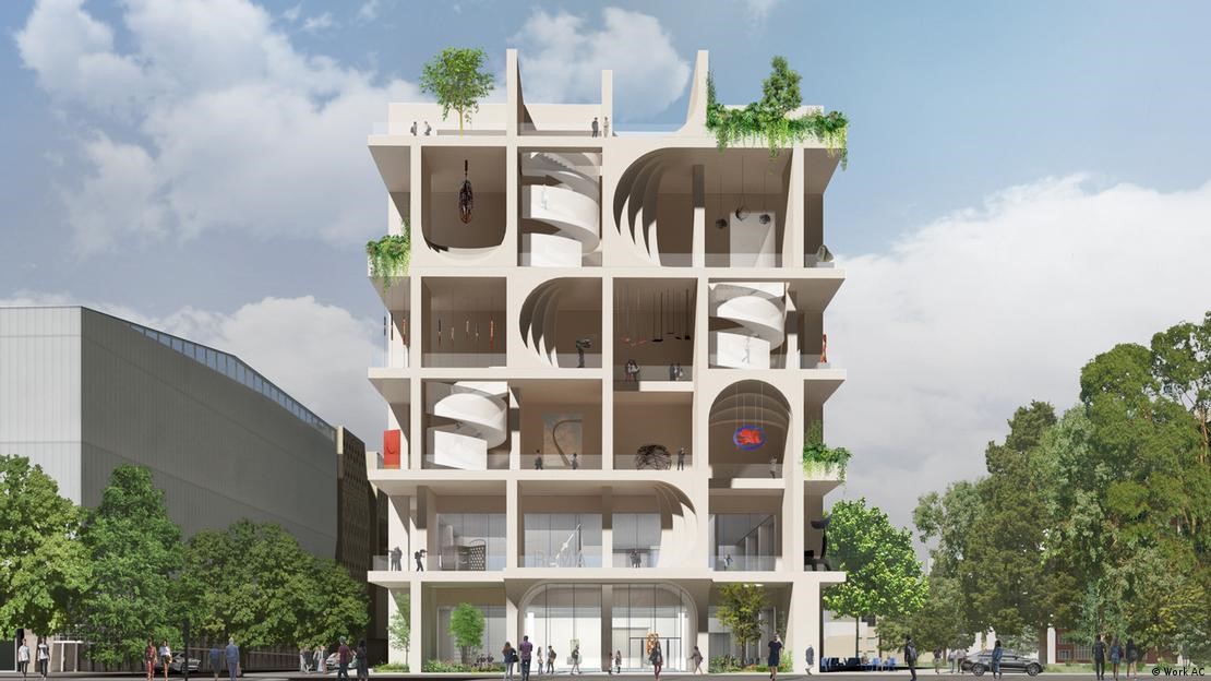 Artist's impression of Amale Andraos airy design for Beirut's new Museum of Art (image: Work AC) 