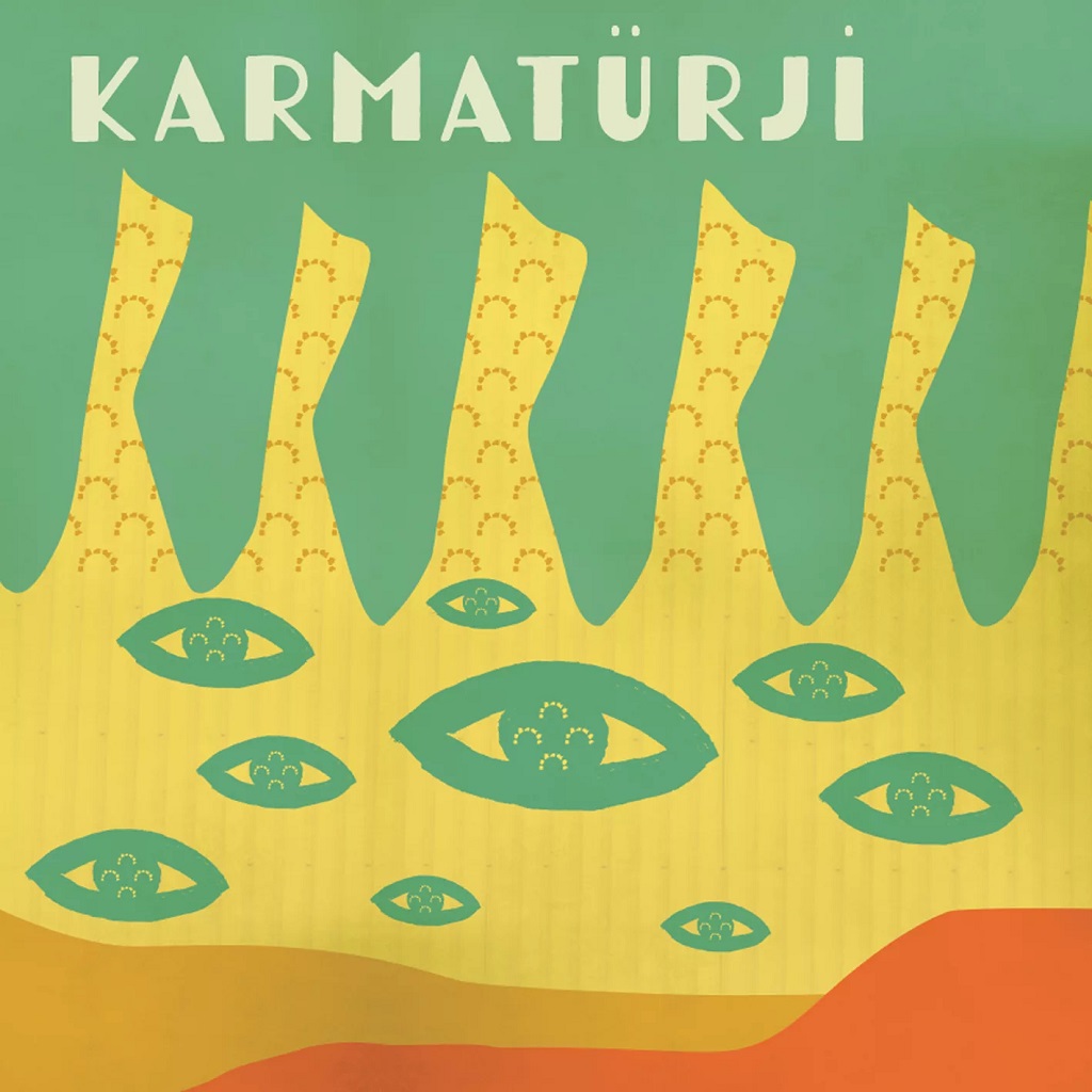 Cover des Albums Karmatuerji von DJ Ipek, Petra Nachtmanova und  Ceyhun Kaya; Quelle: Trikont